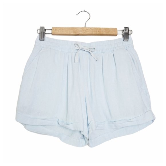 Old Navy Light Blue Lounge Shorts Elastic Waist Drawstring Shorts w Pockets - Picture 10 of 10
